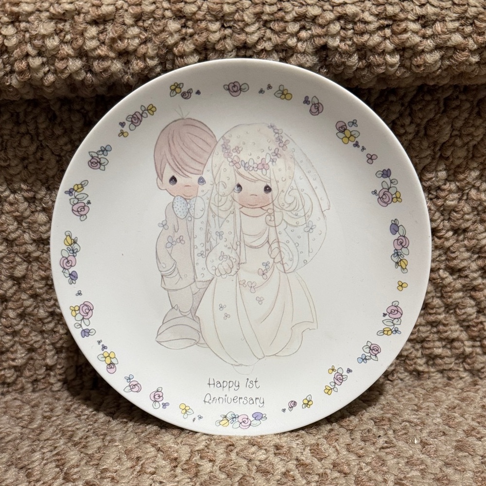 Happy 1st Anniversary Decorative Plate-1988